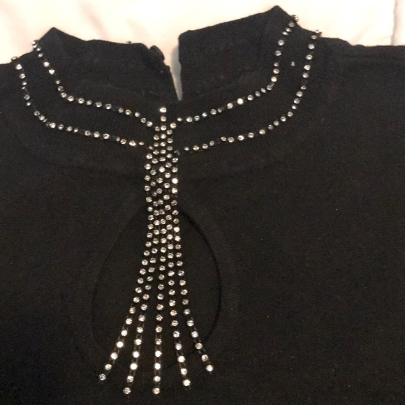 ✨Host pick ✨Rhinestone detail black sweater! - Picture 2 of 4